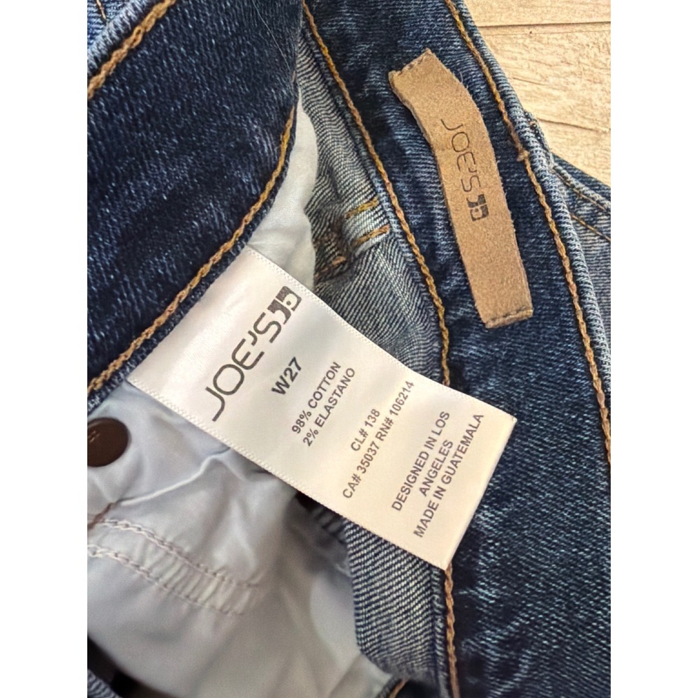 Joes Jeans Womens Cutoff Denim Shorts Medium Wash Frayed Hem Size 27
